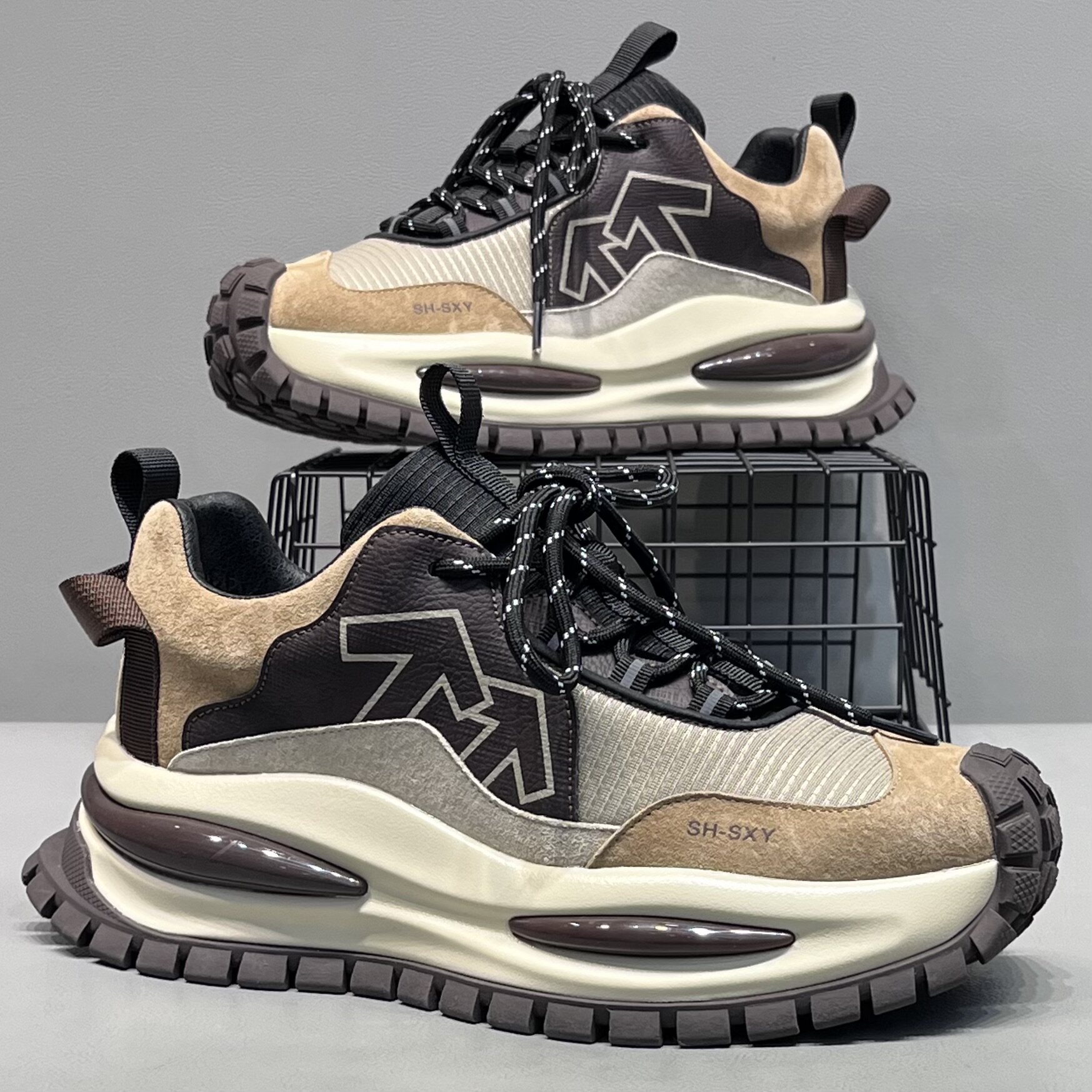 男鞋2025秋冬新款户外老爹鞋男