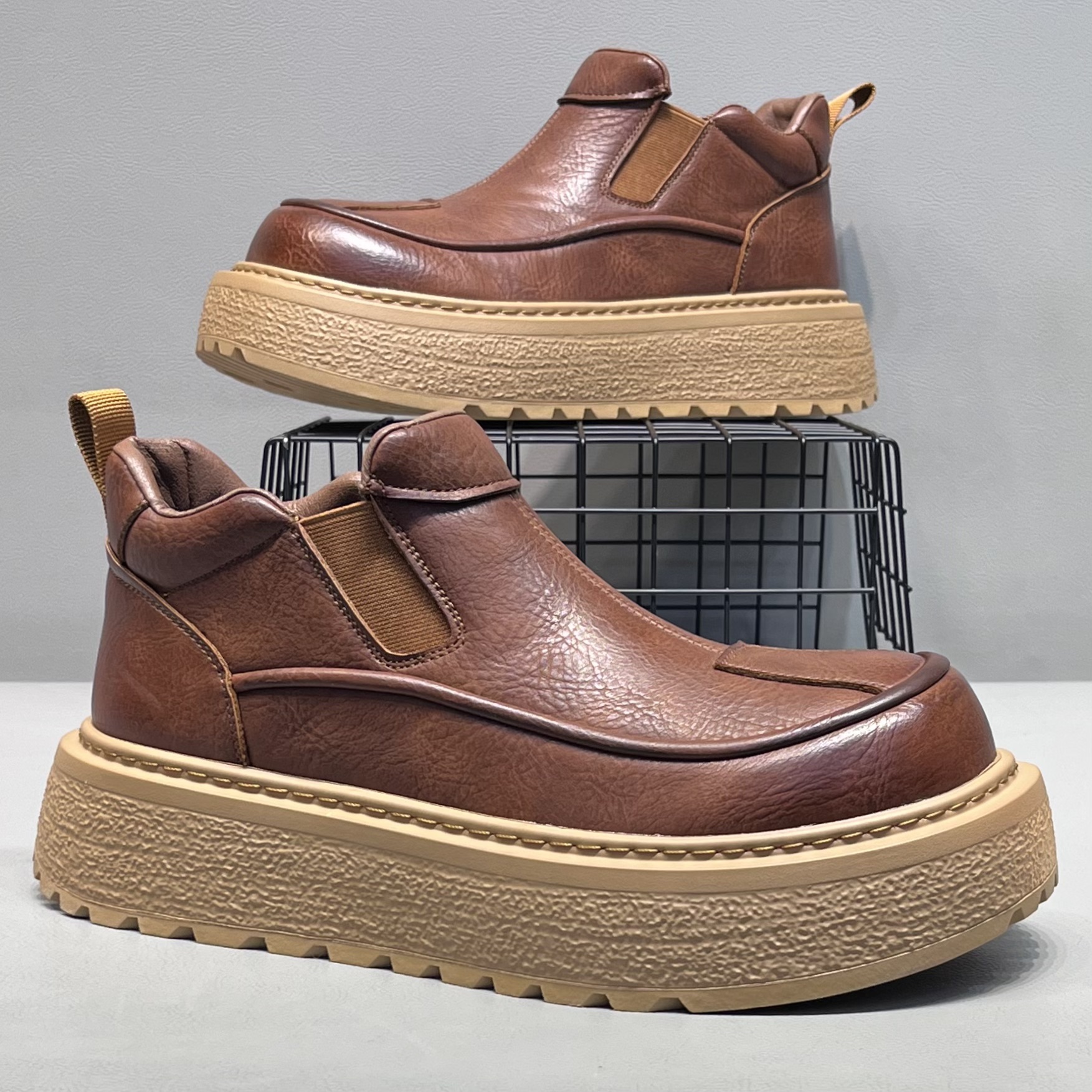 男鞋2025秋冬新款一脚蹬休闲鞋