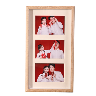 结婚证件照相框登记三联摆台6寸洗照片婚纱照海马体情侣纪念礼物