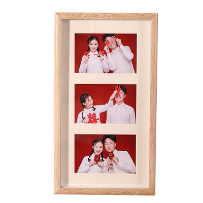 结婚证件照相框登记三联摆台6寸洗照片婚纱照海马体情侣纪念礼物