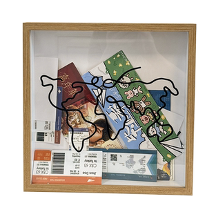 演唱会门票收纳票根相框旅行地图机票电影票明信片时光碎片收藏框