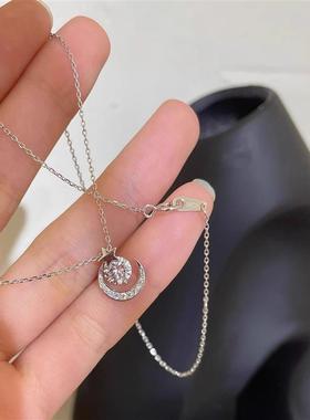 星星月亮项链女2023年新款时尚轻奢小众高级感气质锁骨链网红爆款