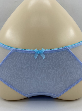 Sloggi时尚性感甜美网纱女中腰平角内裤87-1901