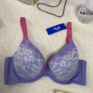 清仓夏季 收副乳插片聚拢文胸断码 蕾丝薄款 Sloggi正品