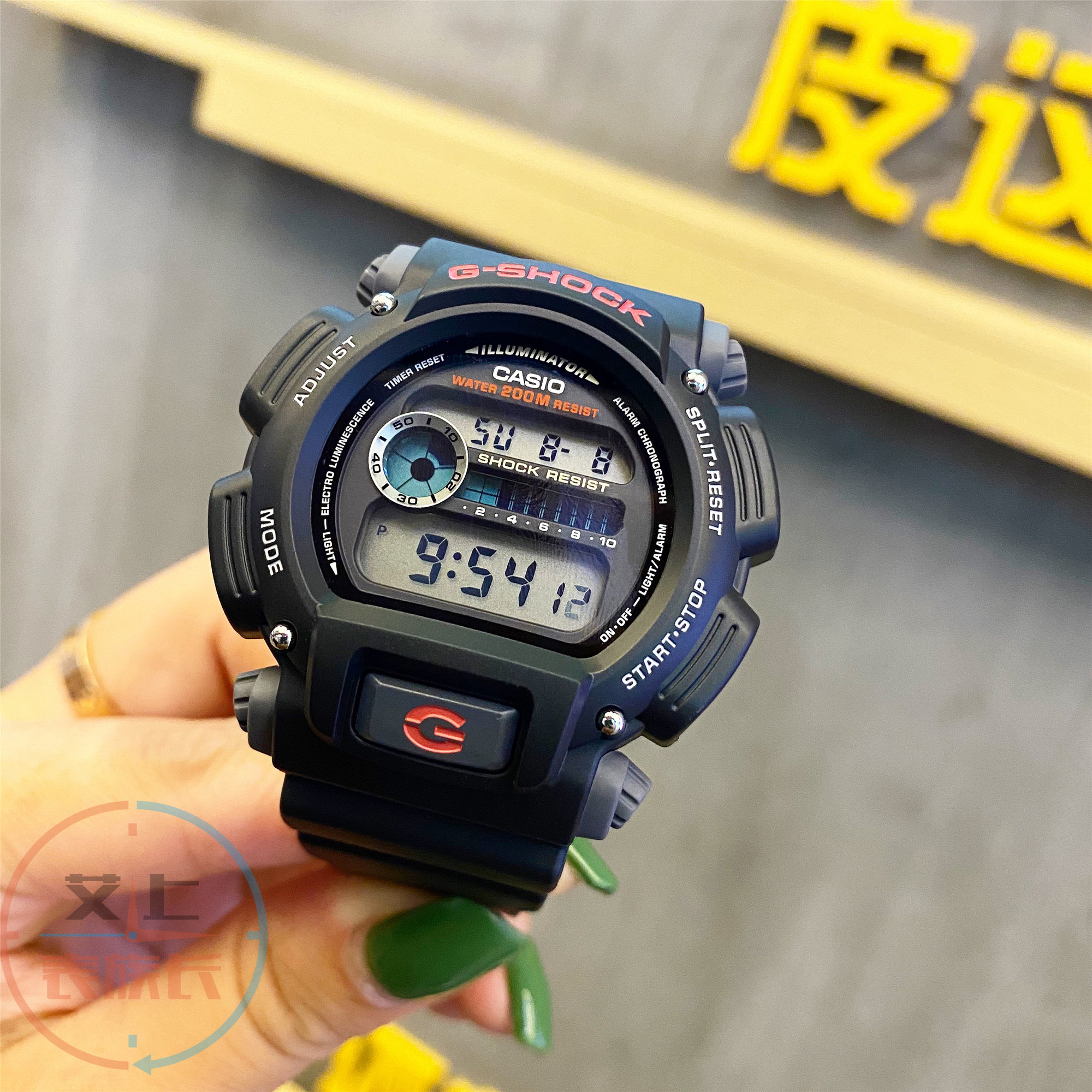 casio卡西欧手表g-shock dw-9052-2v/1v户外多功能运动防水手表