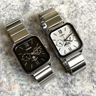 卡西欧CASIO时尚 M305D 防水月相多功能三眼石英男表MTP