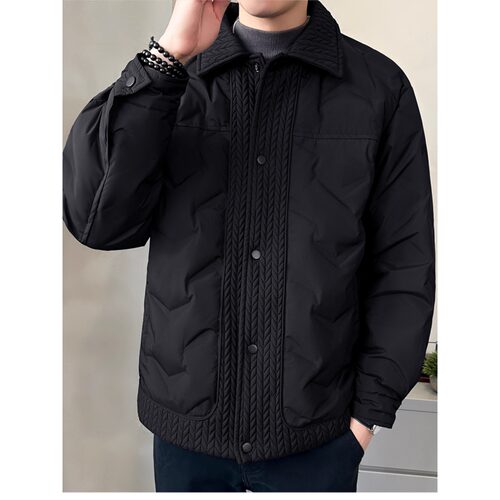 麦穗拼接棉服男款秋冬季2025新款