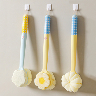 沐浴刷洗澡刷背神器搓澡刷子后背清洁双面刷长柄软毛身体刷沐浴球