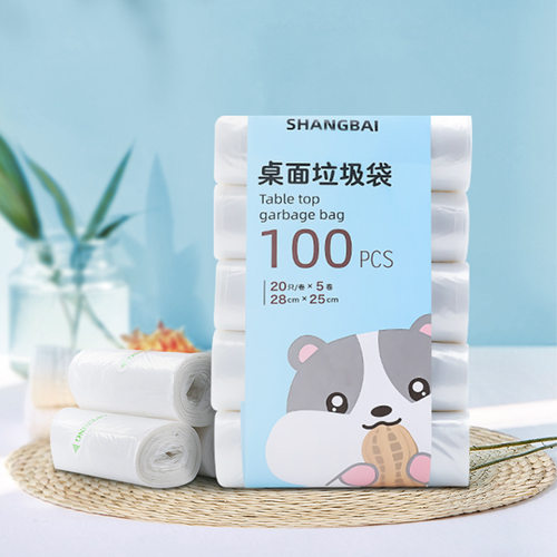 100只装桌面垃圾袋25cm*28cm