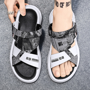 外出拖鞋男款夏季透气耐磨凉拖2026新款男士夏天工作上班防滑凉鞋