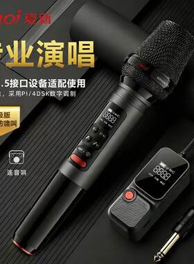夏新S11一拖二无线话筒麦克风金属专业K歌混响唱歌充电音响通用