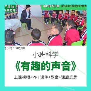 幼儿园优质课公开课小班科学《有趣的声音》ppt课件教案反思视频