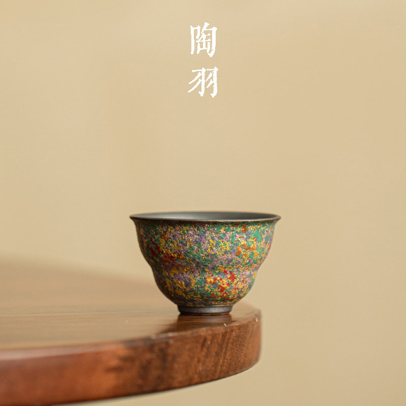 岩绘时光葫芦杯家用陶瓷茶杯