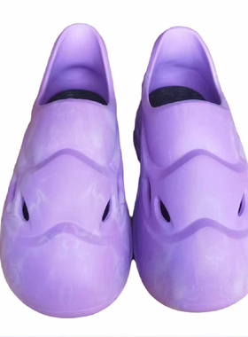 戚薇辛芷蕾同款RHIME异型洞洞鞋波浪包头缓震透气男女凉拖鞋增高