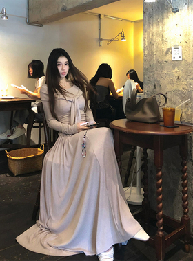 MaxMooroe温香软玉%清冷贵气感套装裙女两件套秋季显瘦上衣半身裙