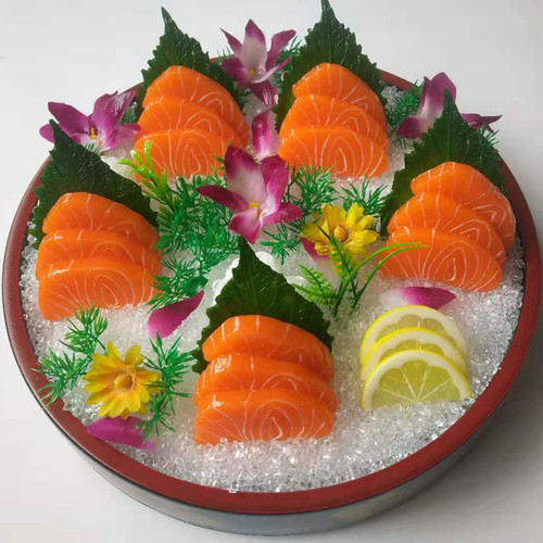 包邮仿真三文鱼模型餐店摆件装饰