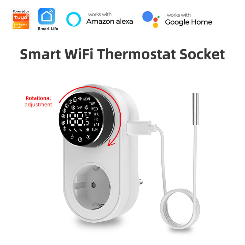涂鸦WiFi智能恒温器插座带计时器