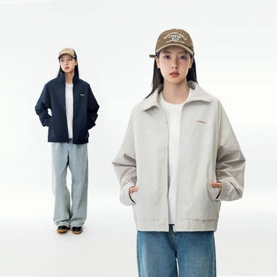 美式复古休闲宽松中性情侣夹克