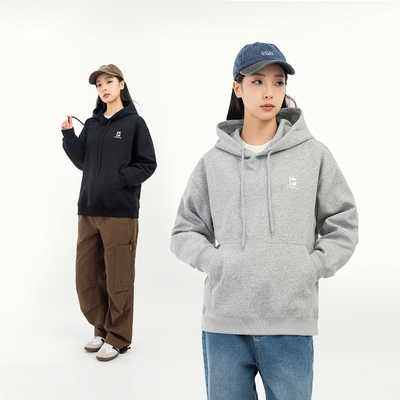 MANNSTU  2025春季宽松休闲情侣连帽卫衣女 美式复古潮流印花上衣