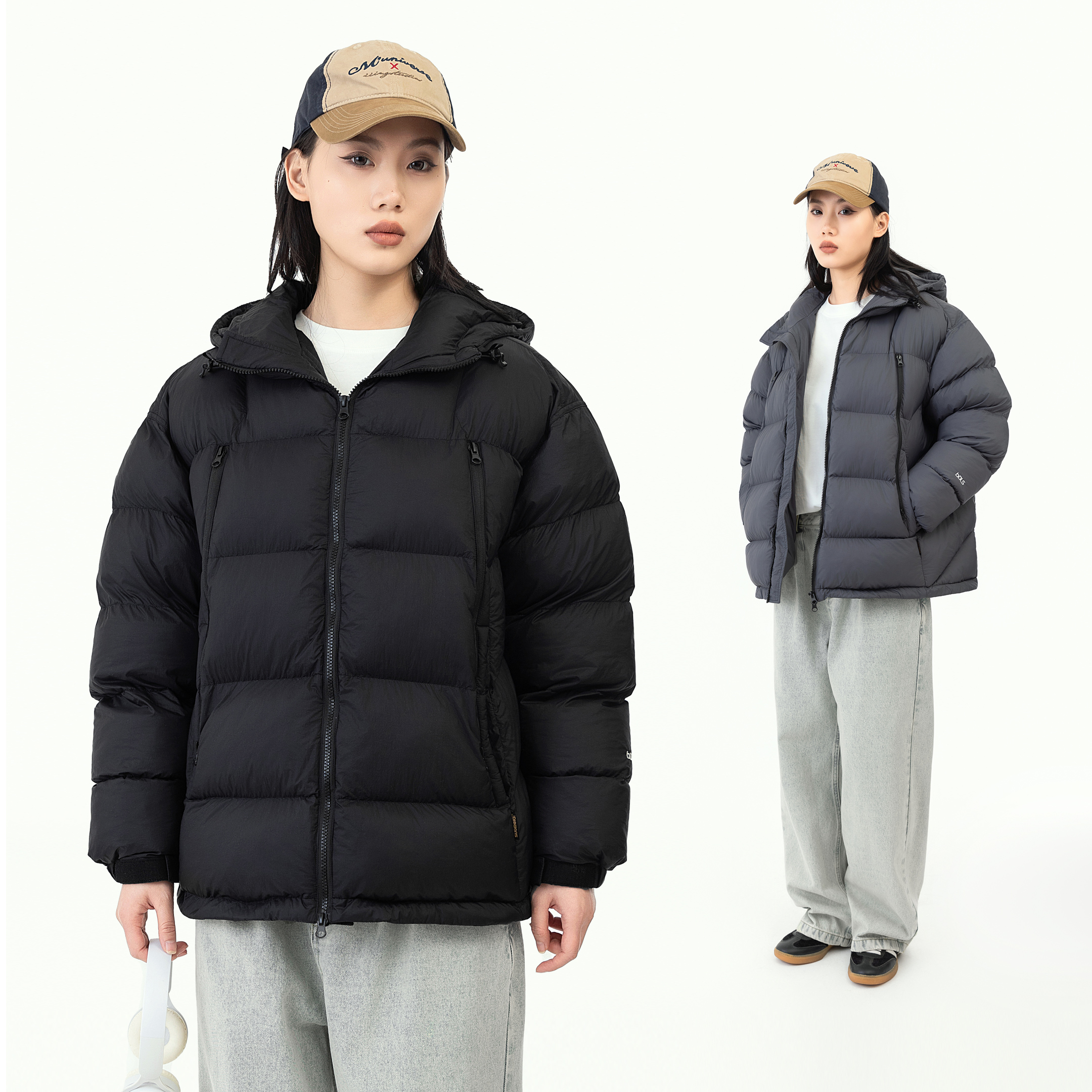 石墨烯锁温保暖连帽棉