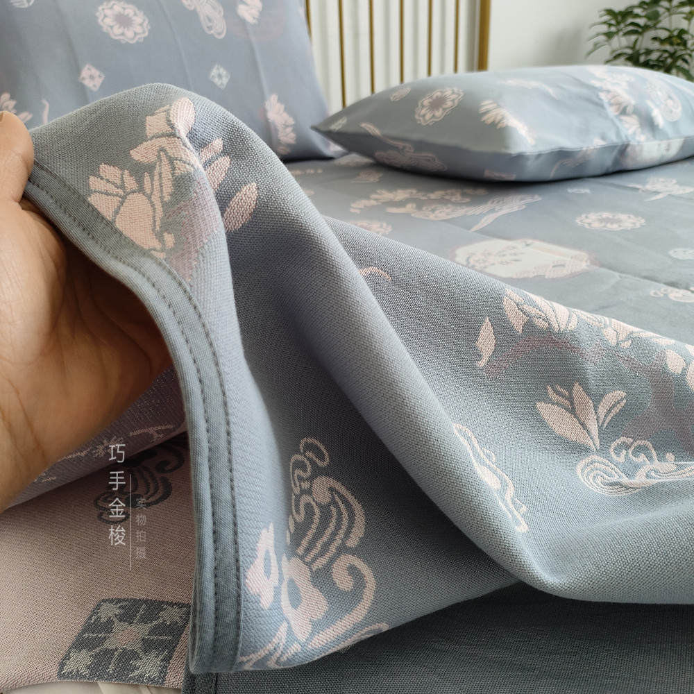 高品质提花粗布软凉席