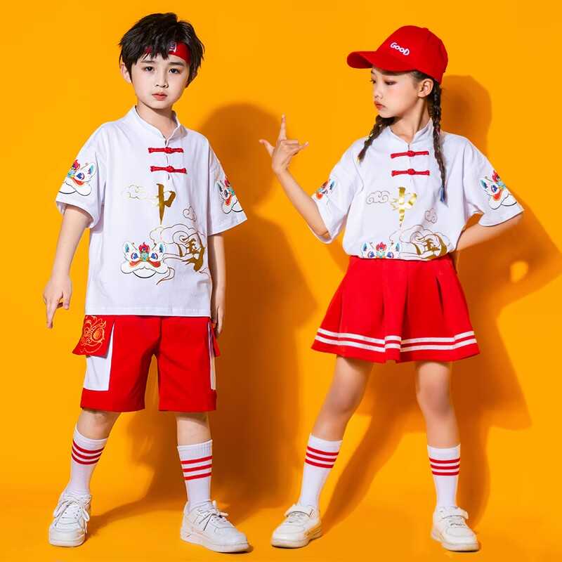 学生啦啦队六一运动会汉服中国风