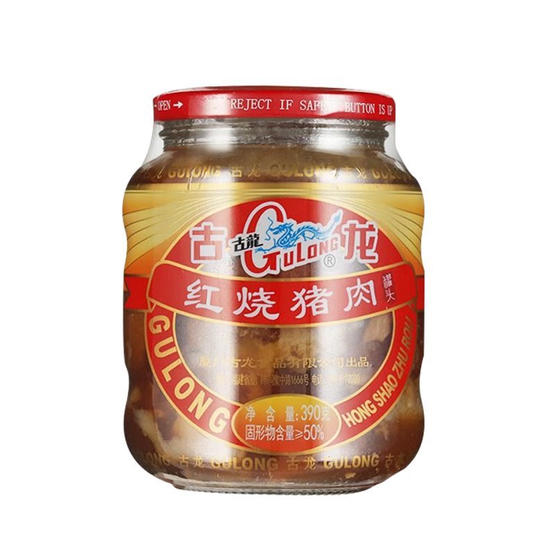古龙红烧猪肉罐头390g东坡肉