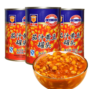梅林茄汁黄豆罐头425g*5罐即食下饭菜番茄焗豆速食早餐意面用蔬菜