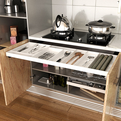 亚克力分格收纳托盘抽屉自制架空