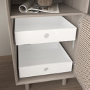 新全PP材料厨房柜内抽屉托盘带轨道橱柜衣柜化妆品分层收纳盒拉篮