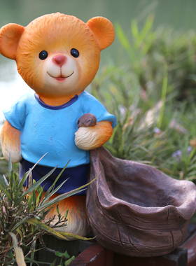 庭院户外动物树脂卡通风小花园