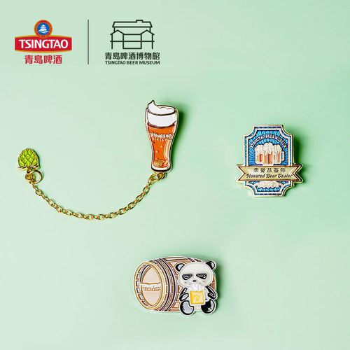 青岛啤酒博物馆金属徽章