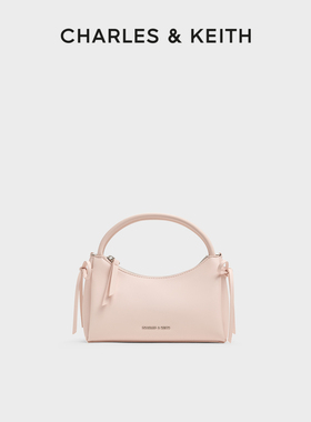 CHARLES&KEITH26春新款CK2-30160255蝴蝶结多巴胺手提斜挎小方包