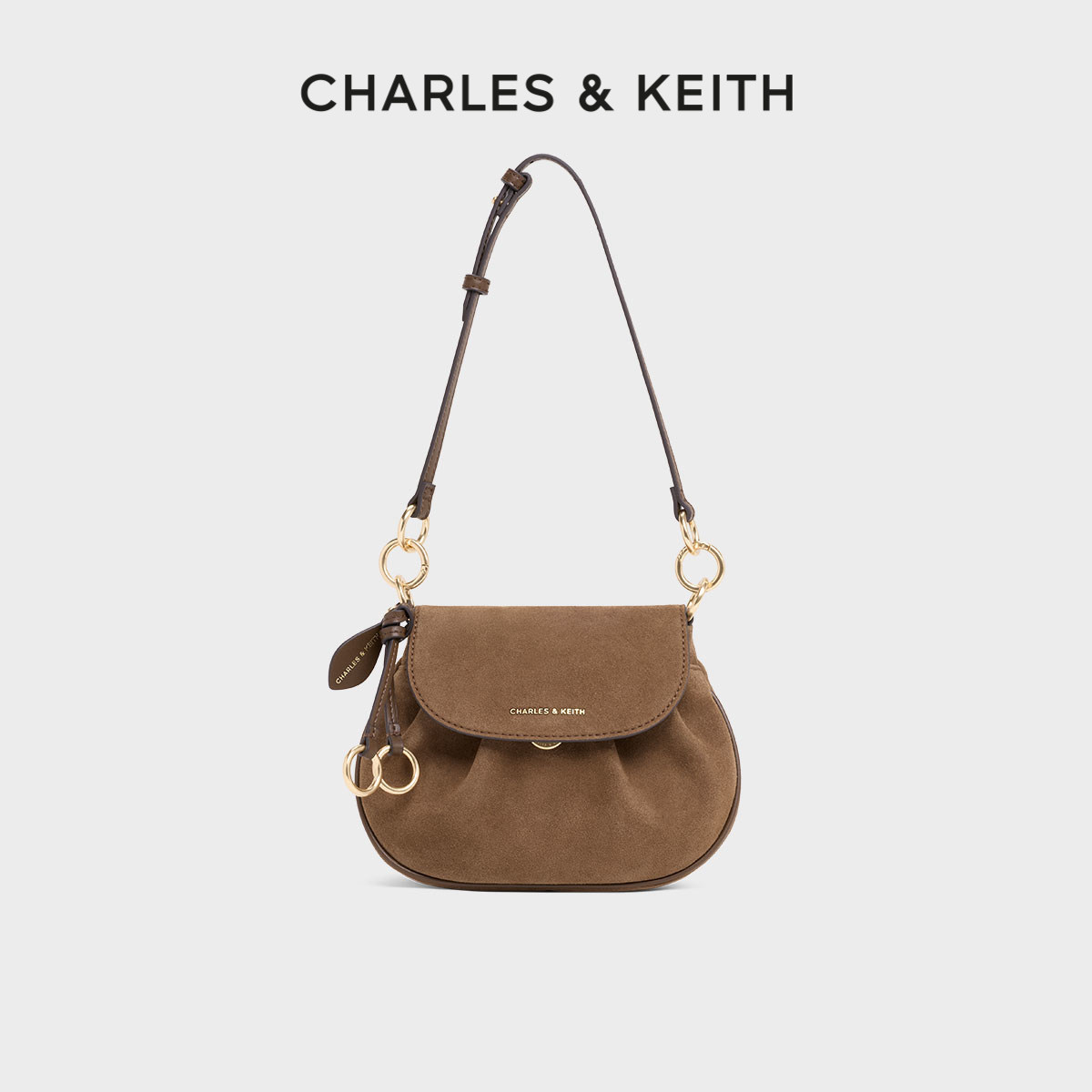 [新年礼物]CHARLES&KEITH女包CK2-20671821-1翻盖式带包挂小猪包,箱包皮具/热销女包/男包,腋下包,淘宝优惠券,粉丝福利购,淘宝优惠卷