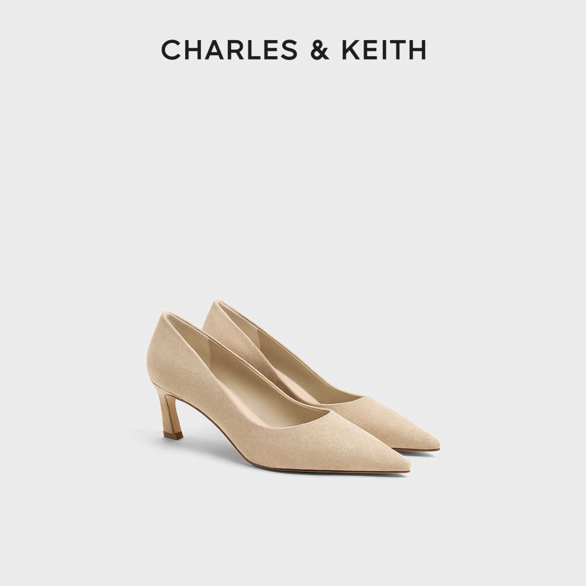 CHARLES&KEITH26春新款CK1-61720255气质通勤尖头高跟鞋单鞋女鞋,女鞋,浅口单鞋,淘宝优惠券,粉丝福利购,淘宝优惠卷