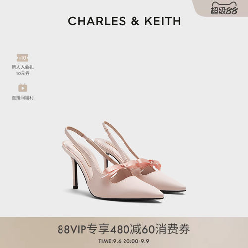 细腻缎面 立体蝴蝶结 高跟凉鞋