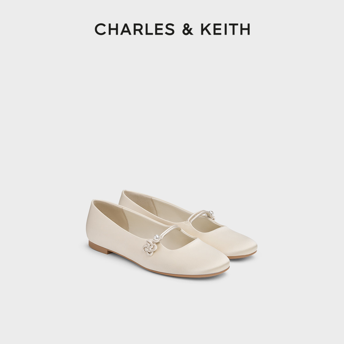 CHARLES&KEITH26春新款CK1-70580292新年系列缎面中国结玛丽珍鞋,女鞋,玛丽珍鞋,淘宝优惠券,粉丝福利购,淘宝优惠卷