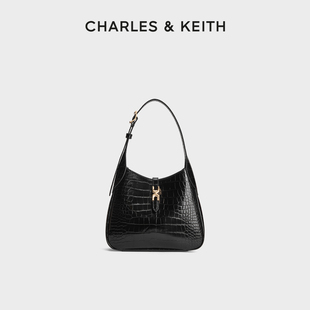 CHARLES&KEITH25冬新款CK2-40782727简约hobo单肩斜挎腋下托特包