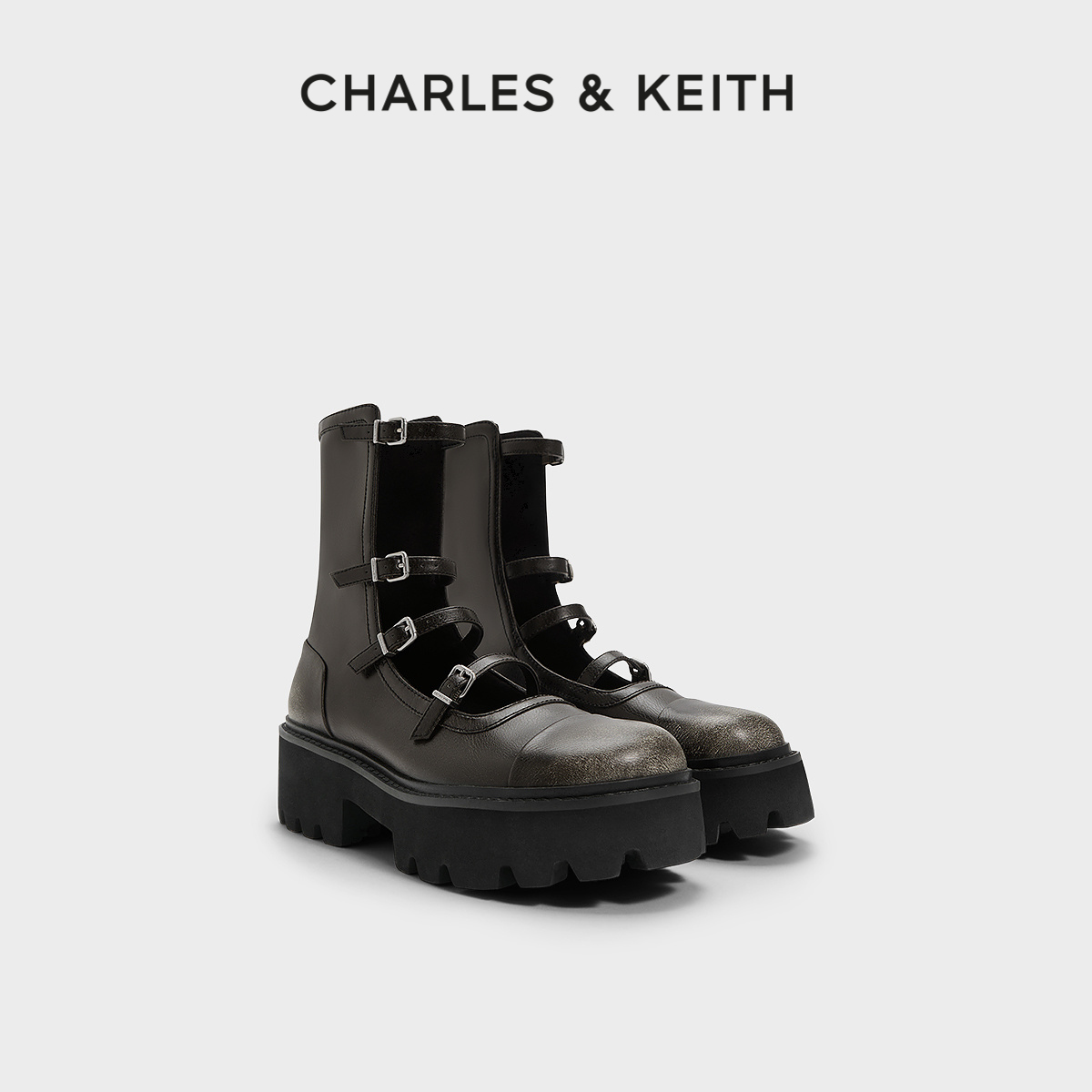 复古圆头 舒适厚底 镂空凉靴