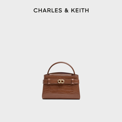 CHARLES&KEITH鳄鱼纹手提凯莉包