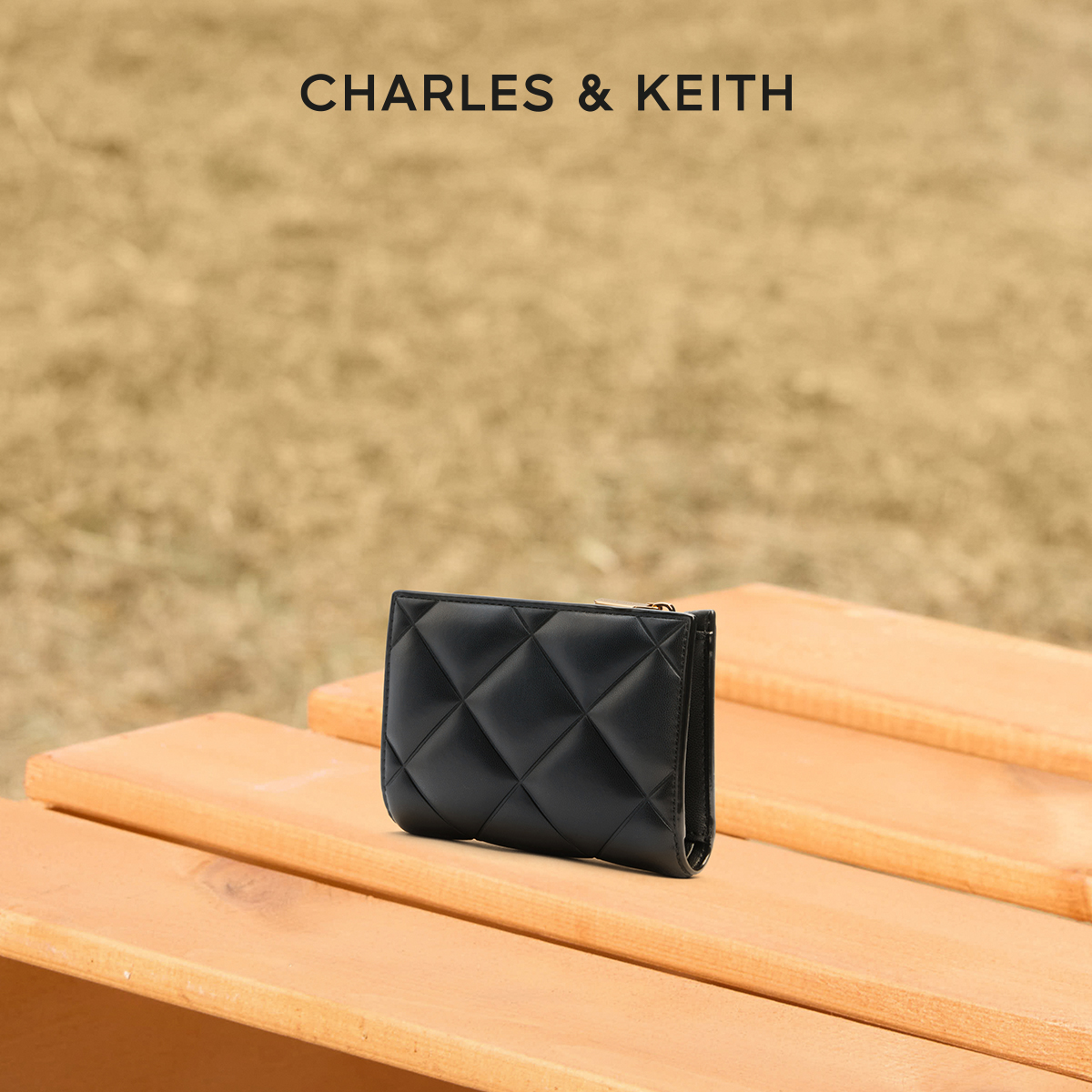 菱格短款钱包CHARLES&KEITH女
