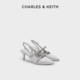 61720199亮钻一字带尖头高跟凉鞋 CHARLES&KEITH秋冬女鞋 CK1 女