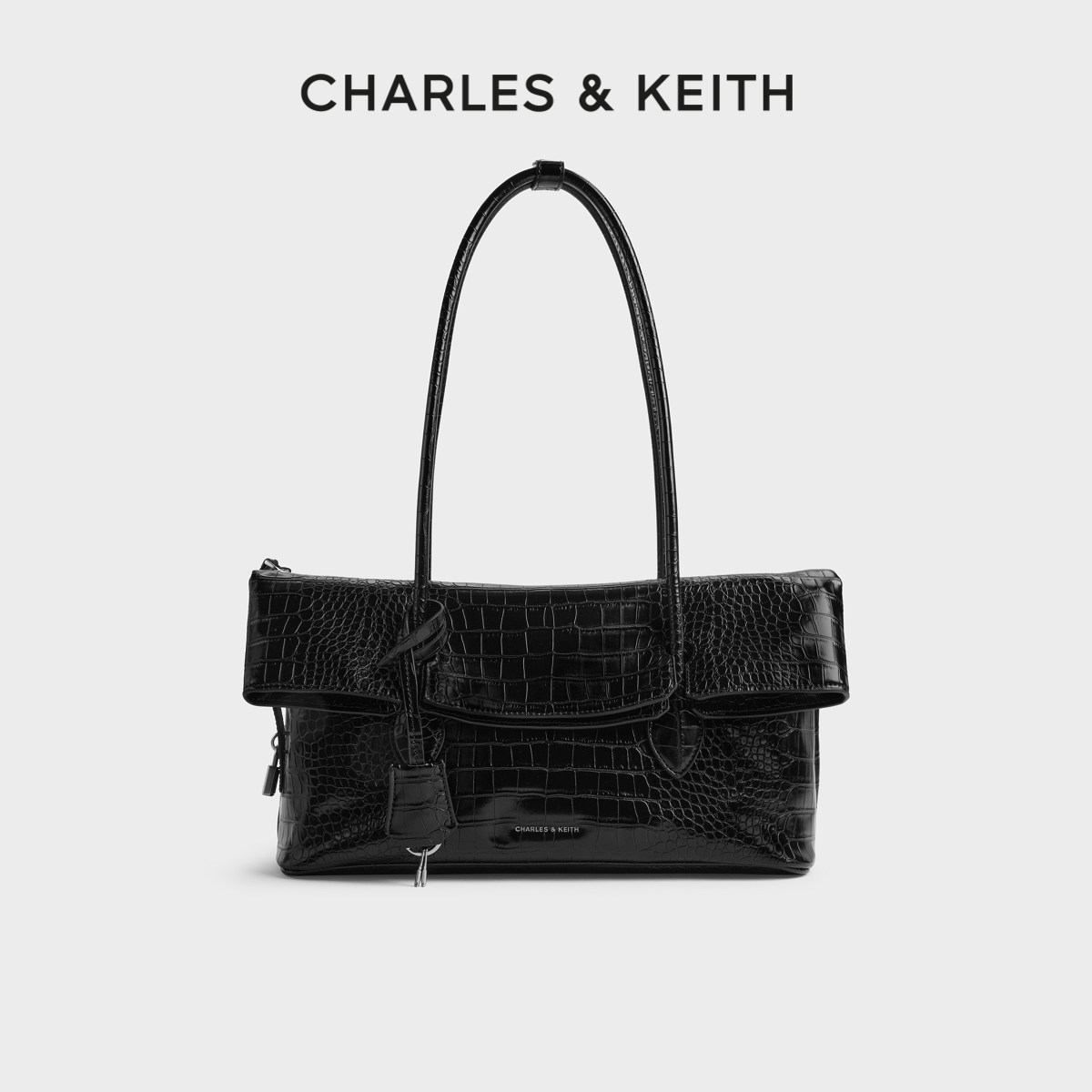 时尚翻盖单肩包CHARLES&KEITH