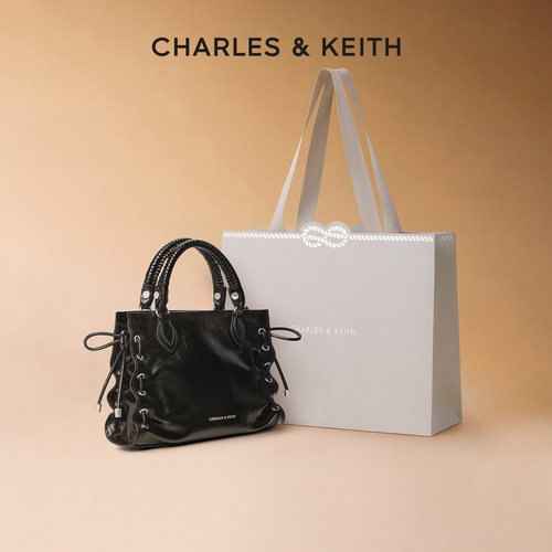 小号褶皱托特包CHARLES＆KEITH