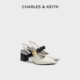 女鞋 CK1 61720210尖头高跟金属扣凉鞋 CHARLES&KEITH春季 高跟鞋