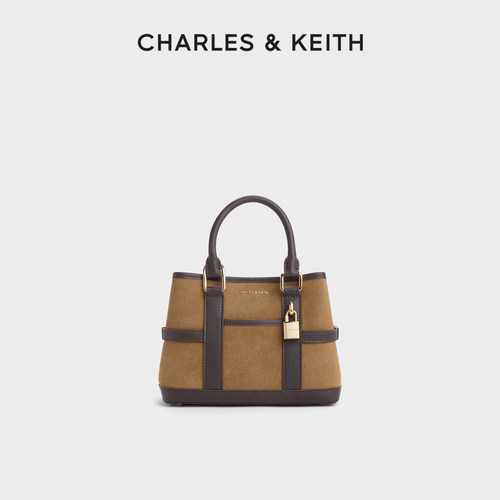 绒面通勤手提包CHARLES＆KEITH