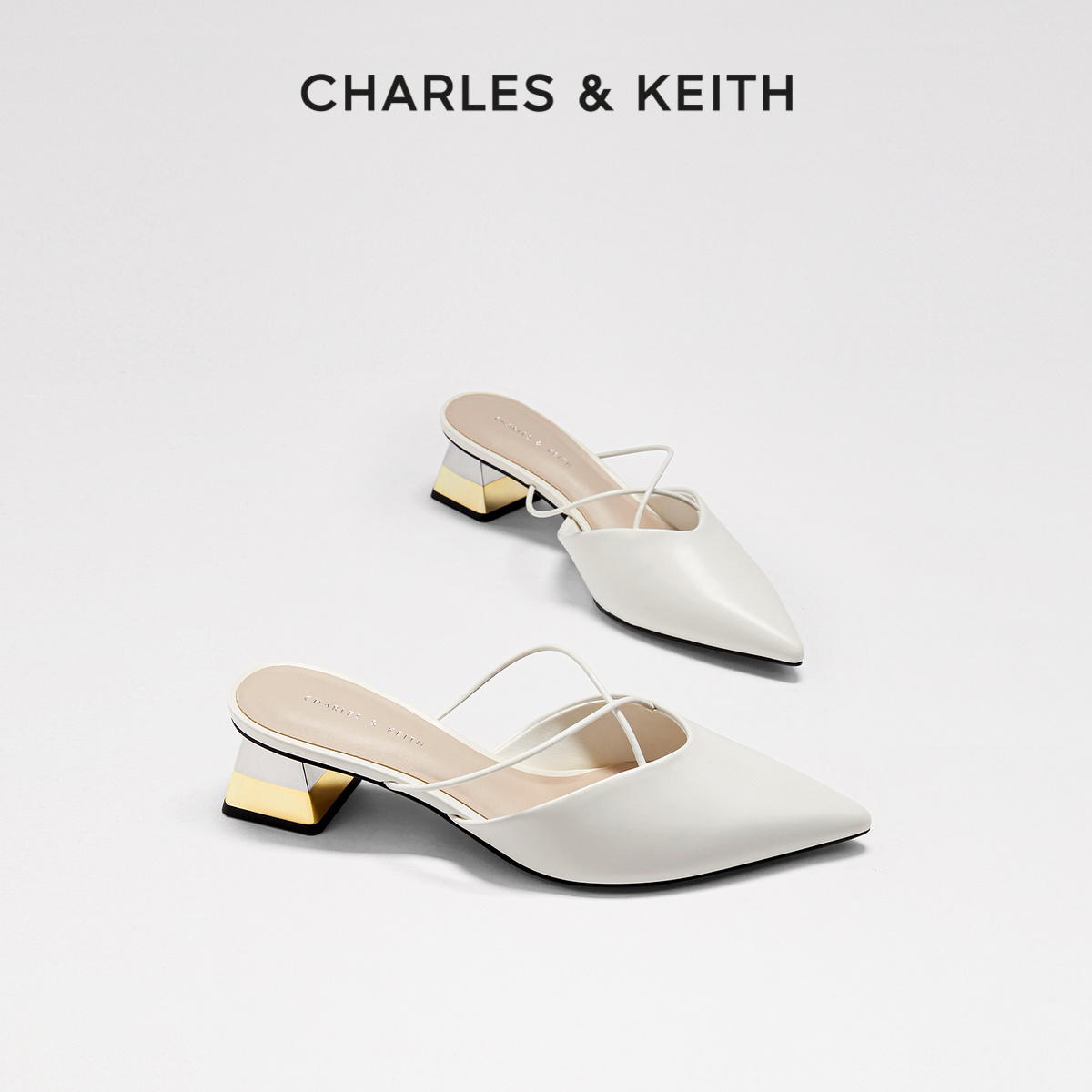 夏季包头拖CHARLES&KEITH