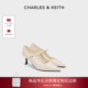 CK1 61720251亮面尖头玛丽珍鞋 高跟鞋 CHARLES&KEITH26春新款 单鞋