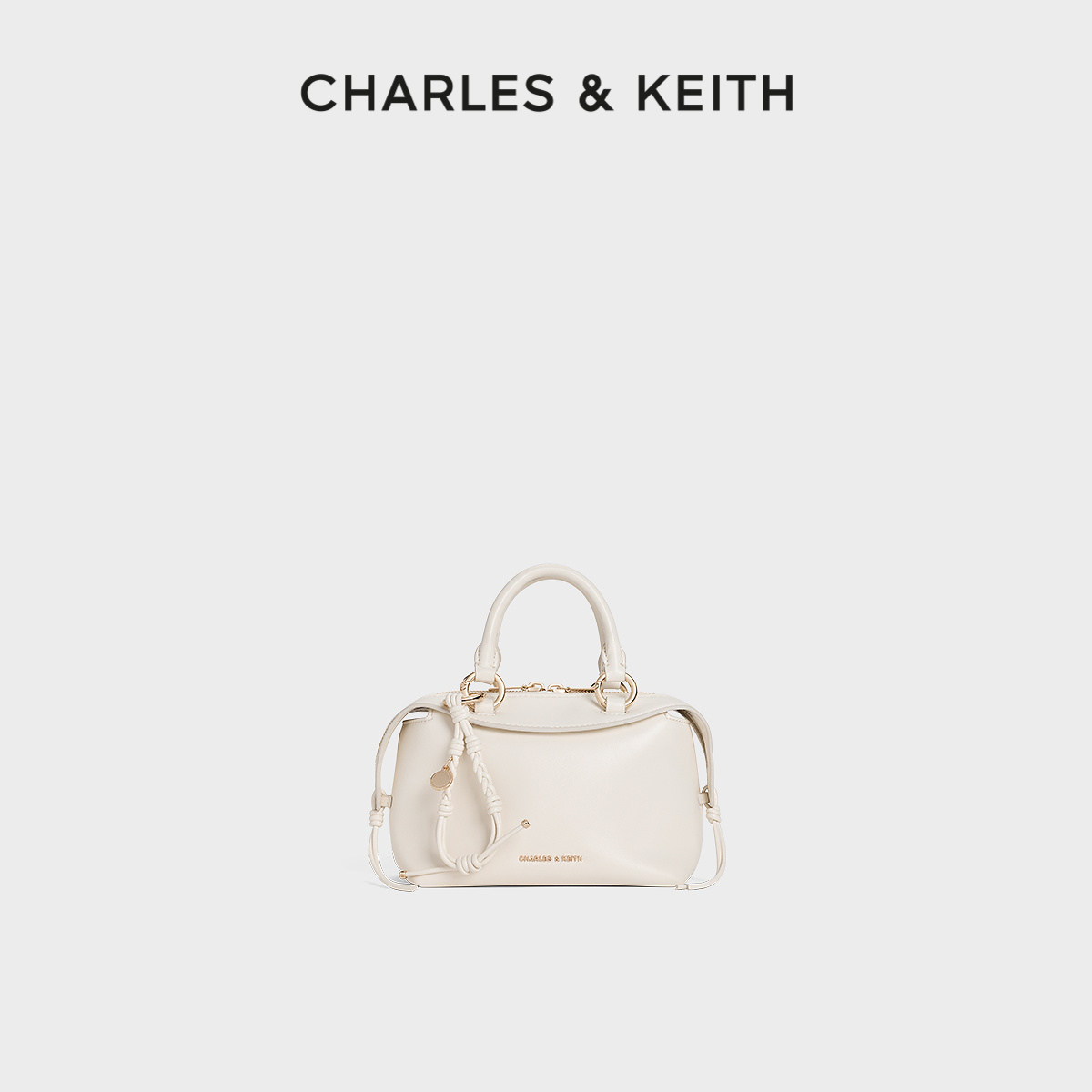 CHARLES&KEITH26夏新款CK2-30671880绳结包挂手提托特包波士顿包