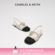 CHARLES&KEITH夏女鞋 70900382珠链绊带小香风凉鞋 CK1 520礼物